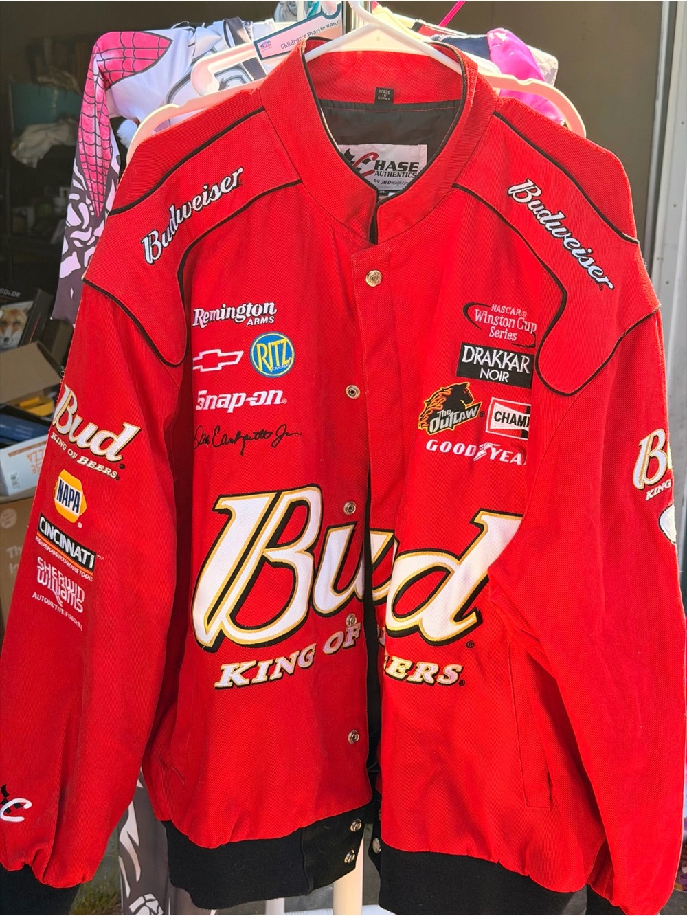Chase Authentics Red Racing Jacket with Black Trim